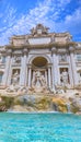 The Ã¢â¬ËFontana di TreviÃ¢â¬â¢Trevi Fountain is perhaps the most famous fountain in the world in Rome, Italy.